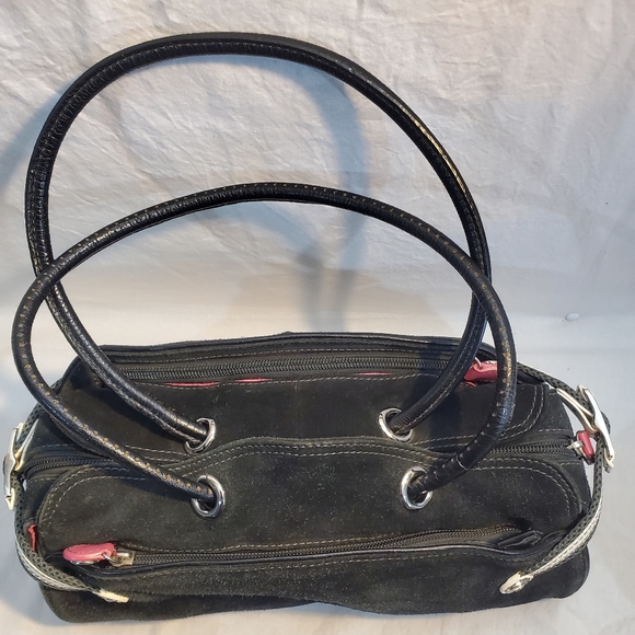 Cole Haan black suede handbag - Picture 3 of 10